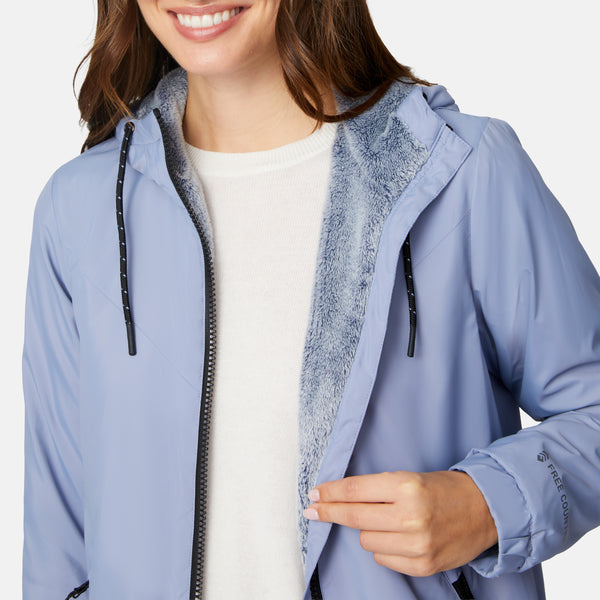 Free Country Women's Breezy Bomber Windshear Jacket Stonewash