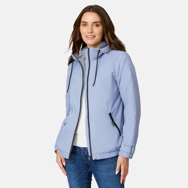 Free Country Women's Breezy Bomber Windshear Jacket Stonewash