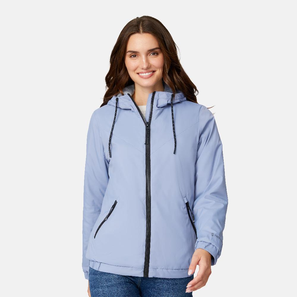 free country Women's Breezy Bomber Windshear Jacket Stonewash