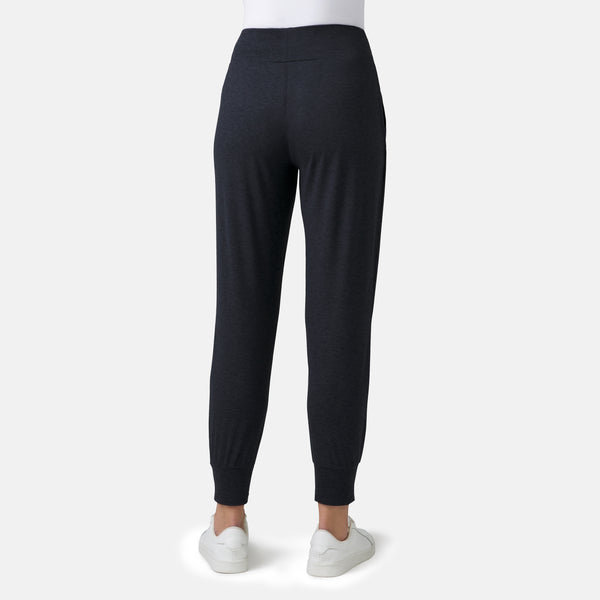 Free Country Women's Cloud Knit Pleated Jogger Black