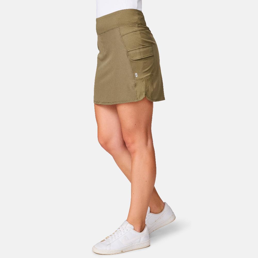 free country Women's Free 2 Explore Hybrid Skort Sage Steel