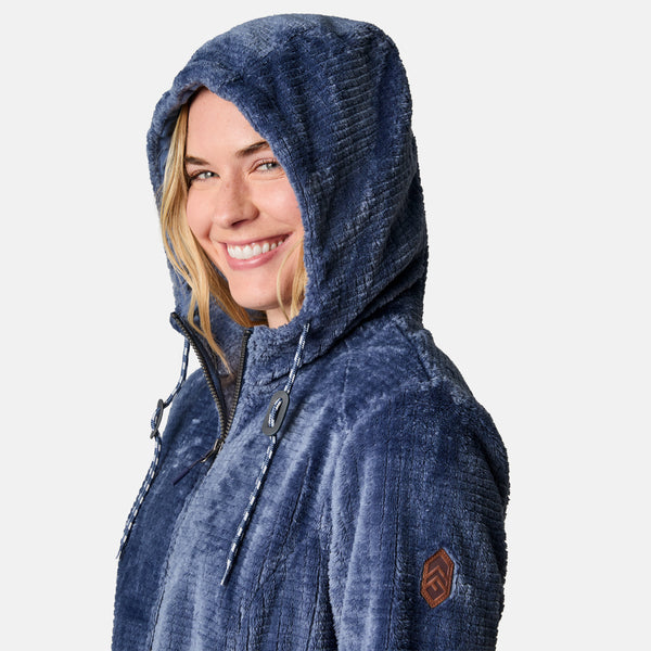 Free Country Women's Grid Butter Pile® Anorak Jacket Stormy