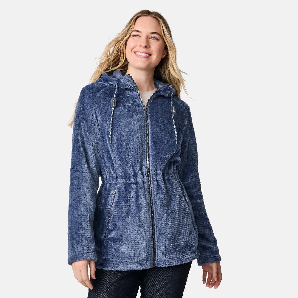 free country Women's Grid Butter Pile® Anorak Jacket Stormy