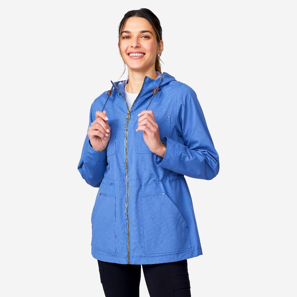 free country Women's Lightweight Cascade Canvas Jacket Chambray