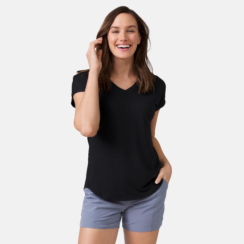 free country Women's Microtech® Chill B Cool Tee Black