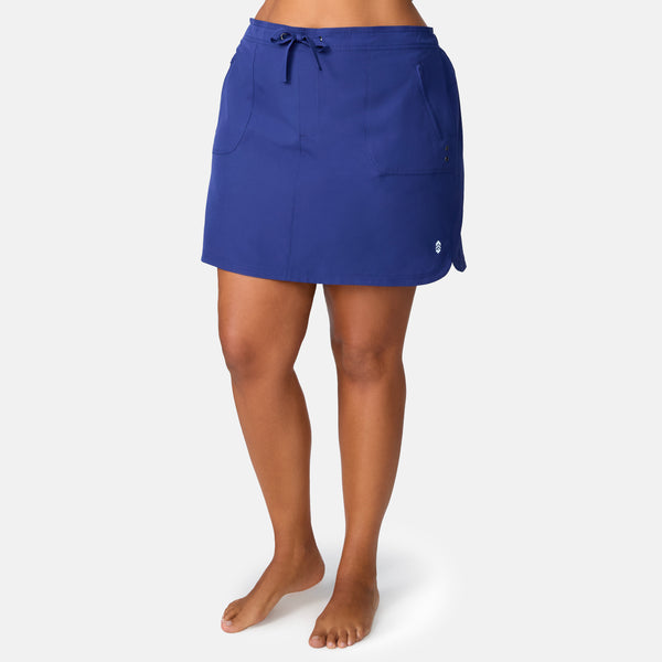 Free Country Women's Plus Size Beach And Beyond Skort Marine