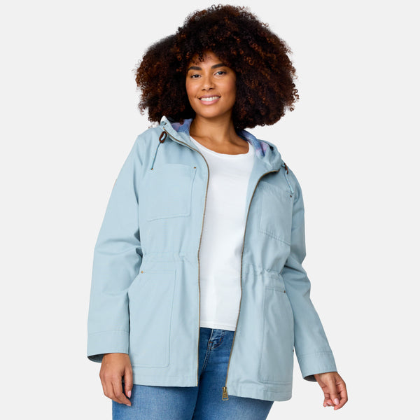 Free Country Women's Plus Size Lightweight Cascade Canvas Jacket Willow