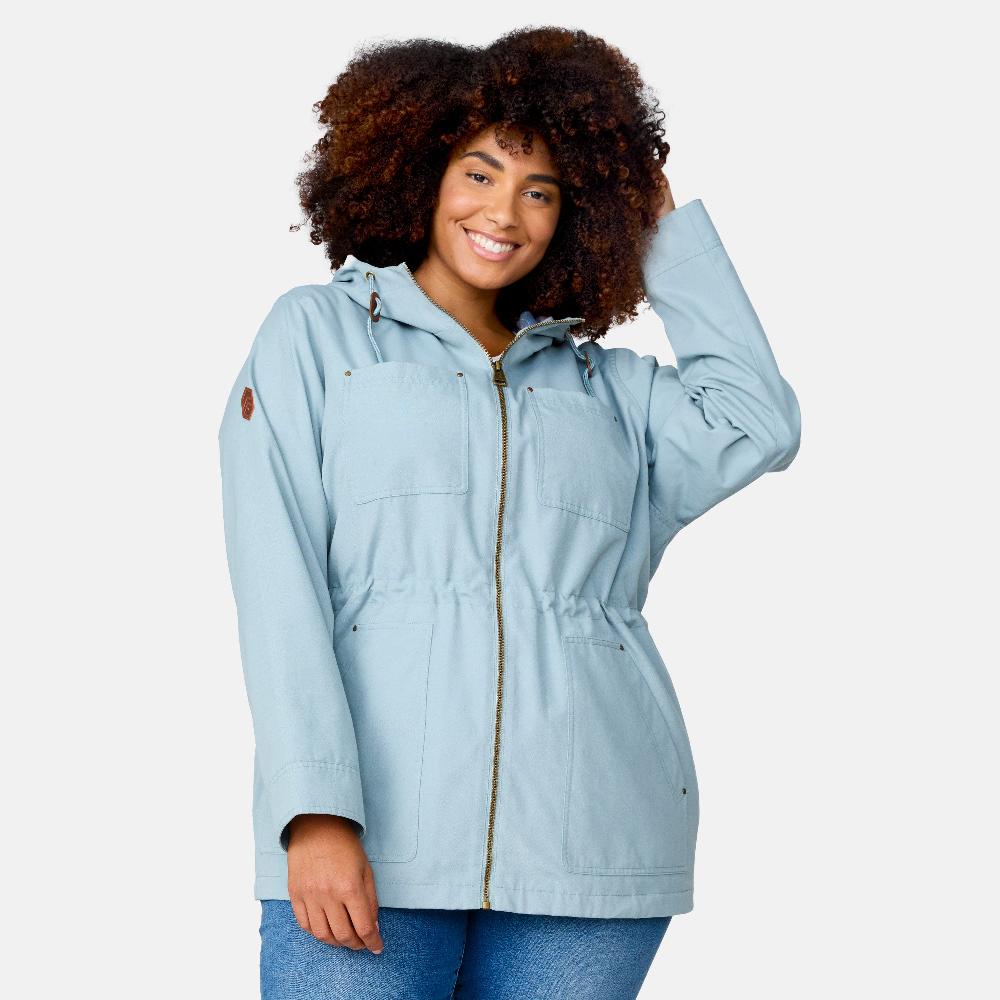 free country Women's Plus Size Lightweight Cascade Canvas Jacket Willow