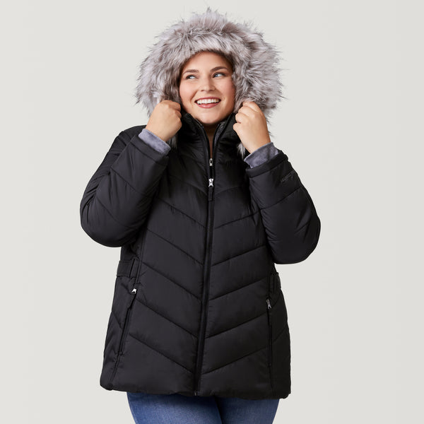 Free Country Women's Plus Size Unstoppable II Poly Air Touch Jacket Black