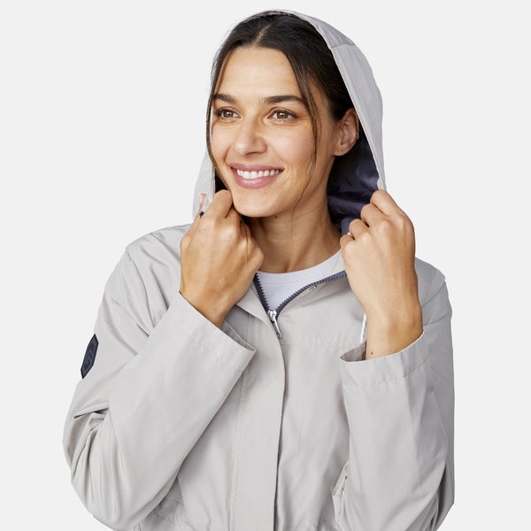 Free Country Women's Rain Away Anorak Rain Jacket Black