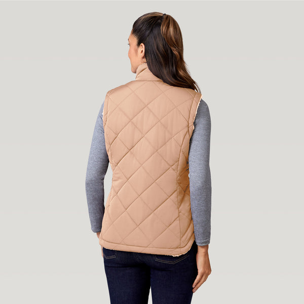 Free Country Women's Stratus Lite Reversible Vest Vine