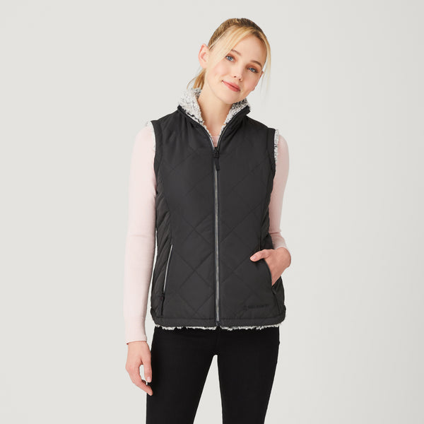 Free Country Women's Stratus Lite Reversible Vest Vine