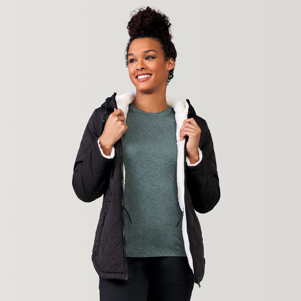 Free Country Women's Switch It Up Cloud Lite Reversible Jacket Black