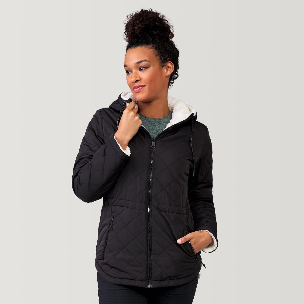 free country Women's Switch It Up Cloud Lite Reversible Jacket Black