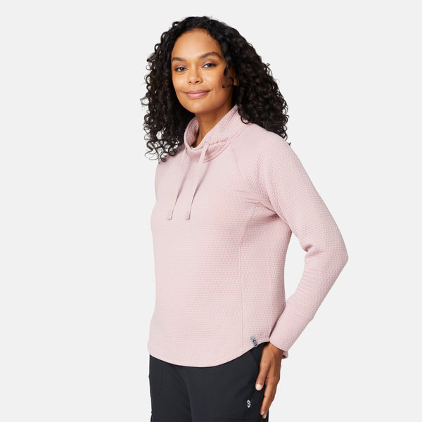 Free Country Women's UltraFill Cowl Neck Top Primrose
