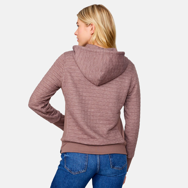 Free Country Women's UltraFill Fleece Zip Hoodie Toffee