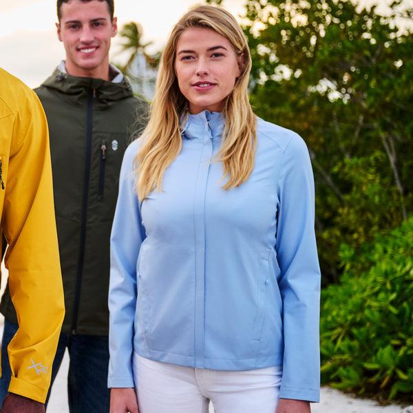Free Country Women's X2O Packable Rain Jacket Cloud