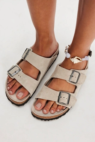 free people Birkenstock Arizona Soft Footbed Sandals Creme