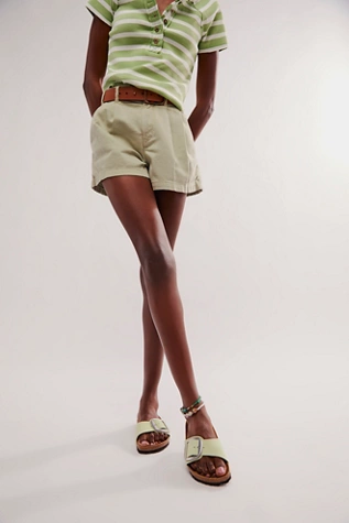 free people Birkenstock Madrid Big Buckle Sandals Faded Lime Nubuck