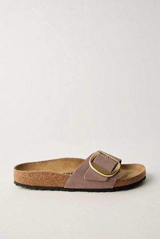 Free People Birkenstock Madrid Big Buckle Sandals Faded Purple Nubuck