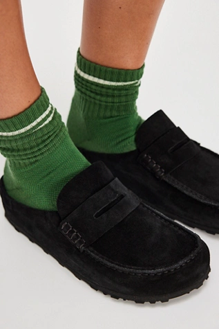 Free People Birkenstock Naples Wrapped Bold Grip Clogs Black