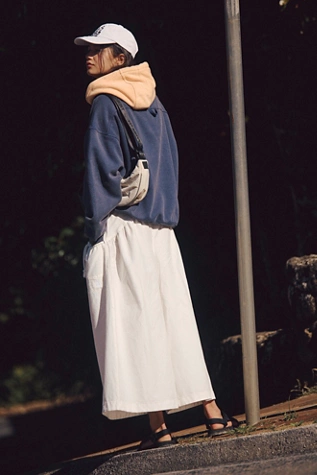 Free People Final Call Colorblock Hoodie Midnight Navy