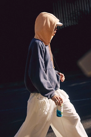 free people Final Call Colorblock Hoodie Midnight Navy