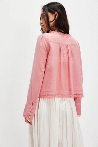 Free People Forevermore Long-Sleeve Top Glowing Mauve