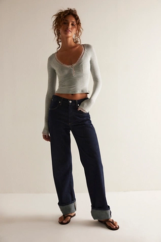 Free People A Little Bit Layering Top Heather Grey