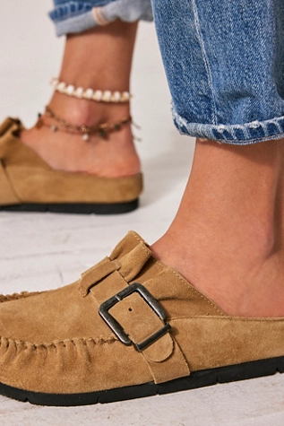 Free People After Riding Mules Macadamia Suede