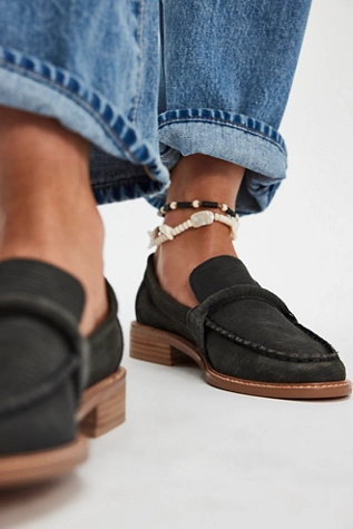 free people Bedford Loafers Black Suede