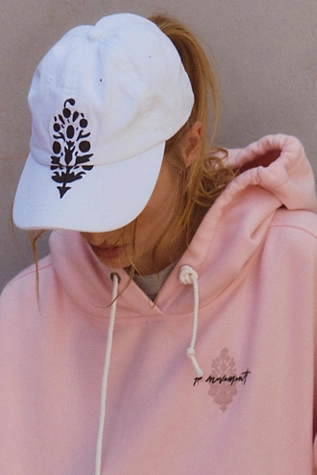 Free People Big Buti Baseball Cap White / Black