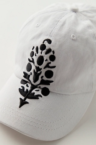 Free People Big Buti Baseball Cap White / Black