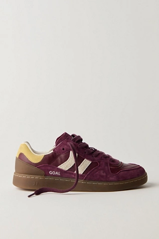 Free People Coolway Goal Sneakers Burgundy