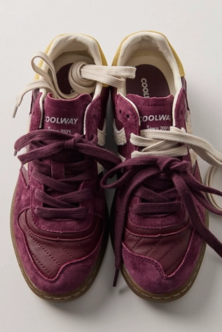 free people Coolway Goal Sneakers Burgundy