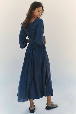 Free People Dixie Maxi Dark Denim
