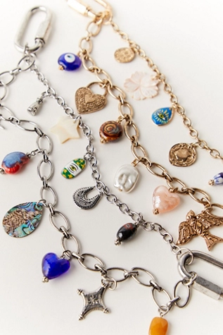 free people Double Layer Swag Charm Silver