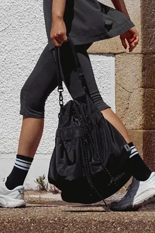 Free People Ego Boost Mega Bucket Bag Black