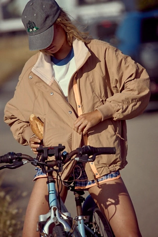 Free People Field Tripper Jacket LIght Camel Combo