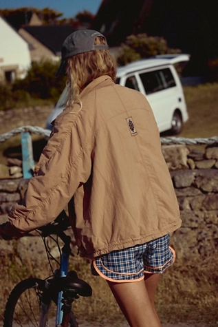 Free People Field Tripper Jacket LIght Camel Combo