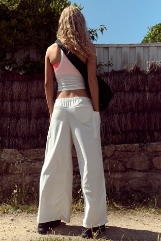 Free People Finish Line Pants White