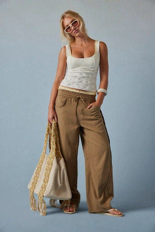 Free People Full Bloom Eyelet Cami Ivory