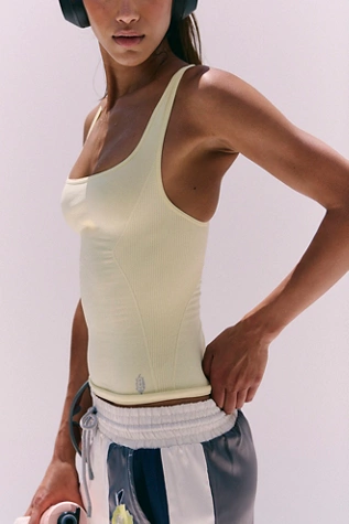 Free People Good Karma Long Tank Daylight