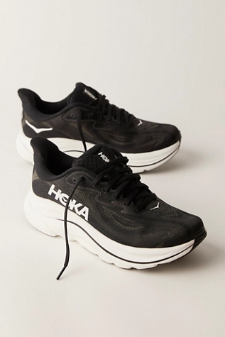 Free People Hoka® Clifton 10 Sneakers Black / White