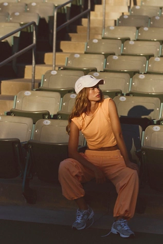 free people Hot Shot Crossover Set Pastel Peach