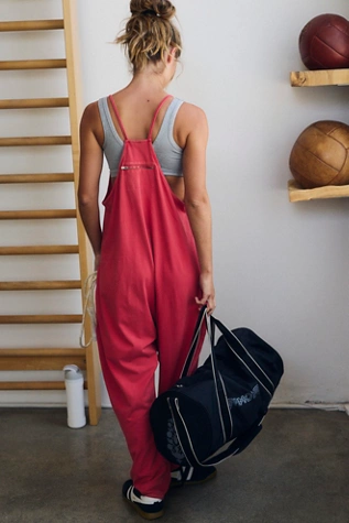 Free People Hot Shot Onesie Victory Red