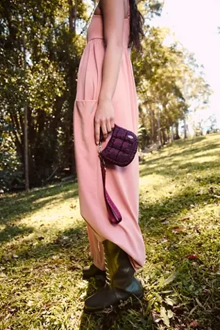 Free People Hot Shot Strappy Onesie Petal