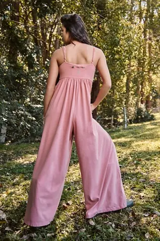 free people Hot Shot Strappy Onesie Petal