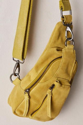 Free People Hudson Sling Bag Apple Green