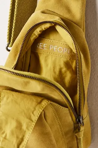 Free People Hudson Sling Bag Apple Green
